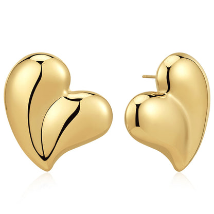 Curved Heart Studs