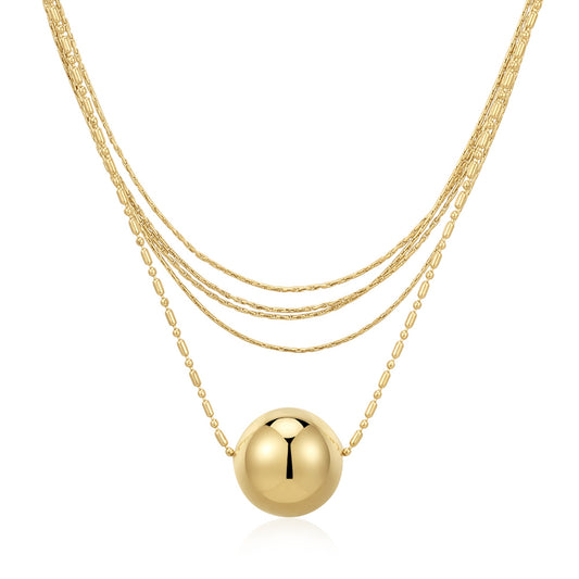 Multichain & Ball Necklace