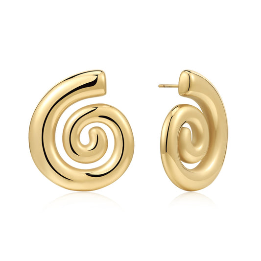 Swirl Stud Earrings