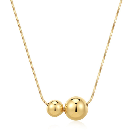 Spheres On Cord Necklace